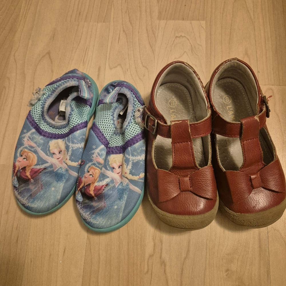 2 pairs of Toddler shoes size 7-8
